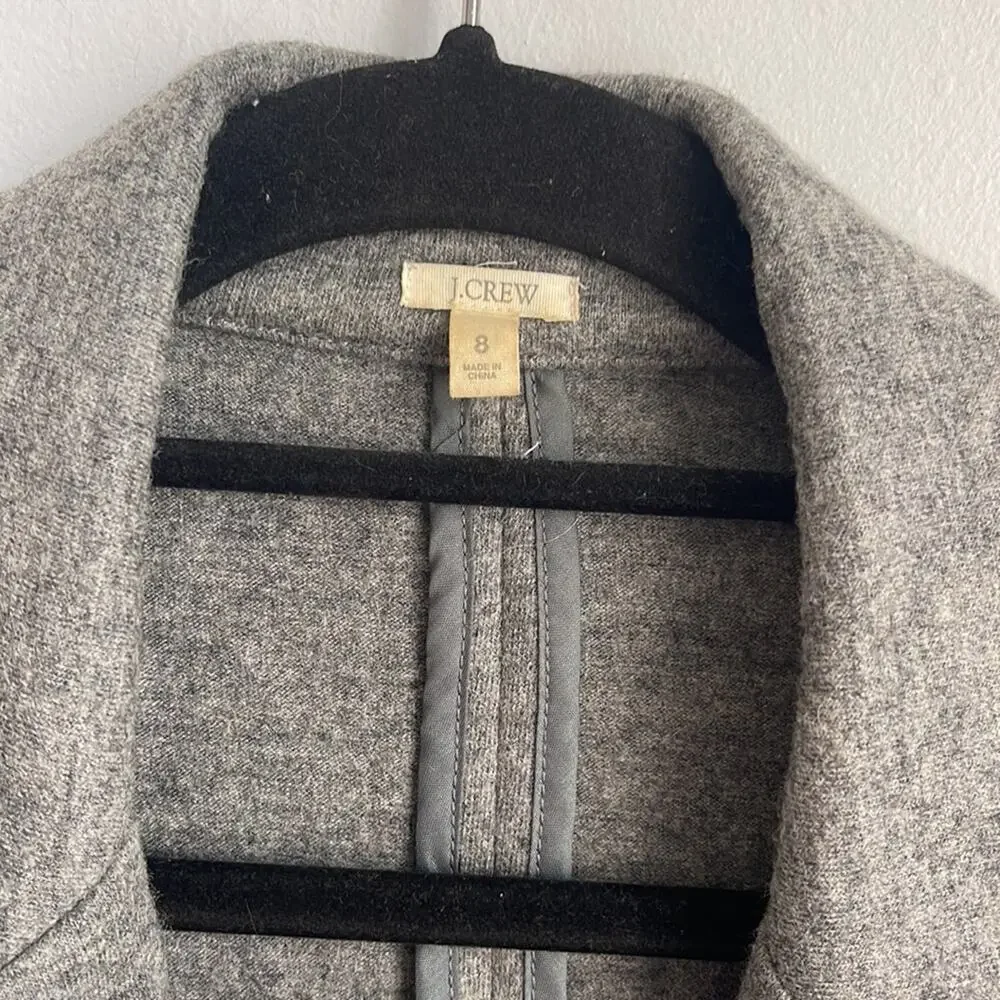 J. Crew Benny 100% wool double breasted knit blazer sz 8